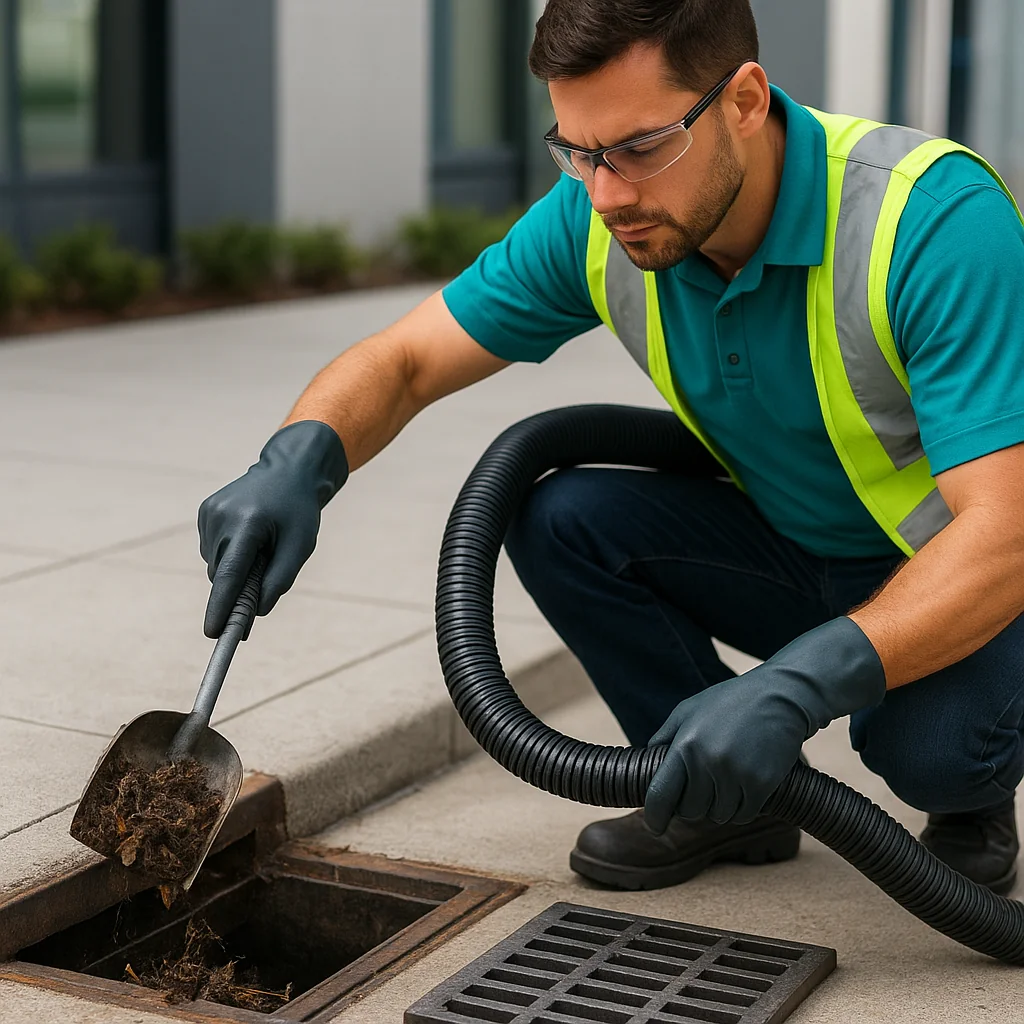 Catch basin cleaning