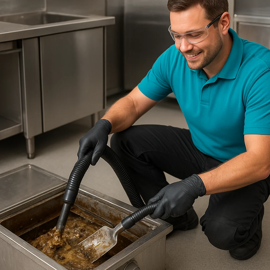Grease trap cleaning