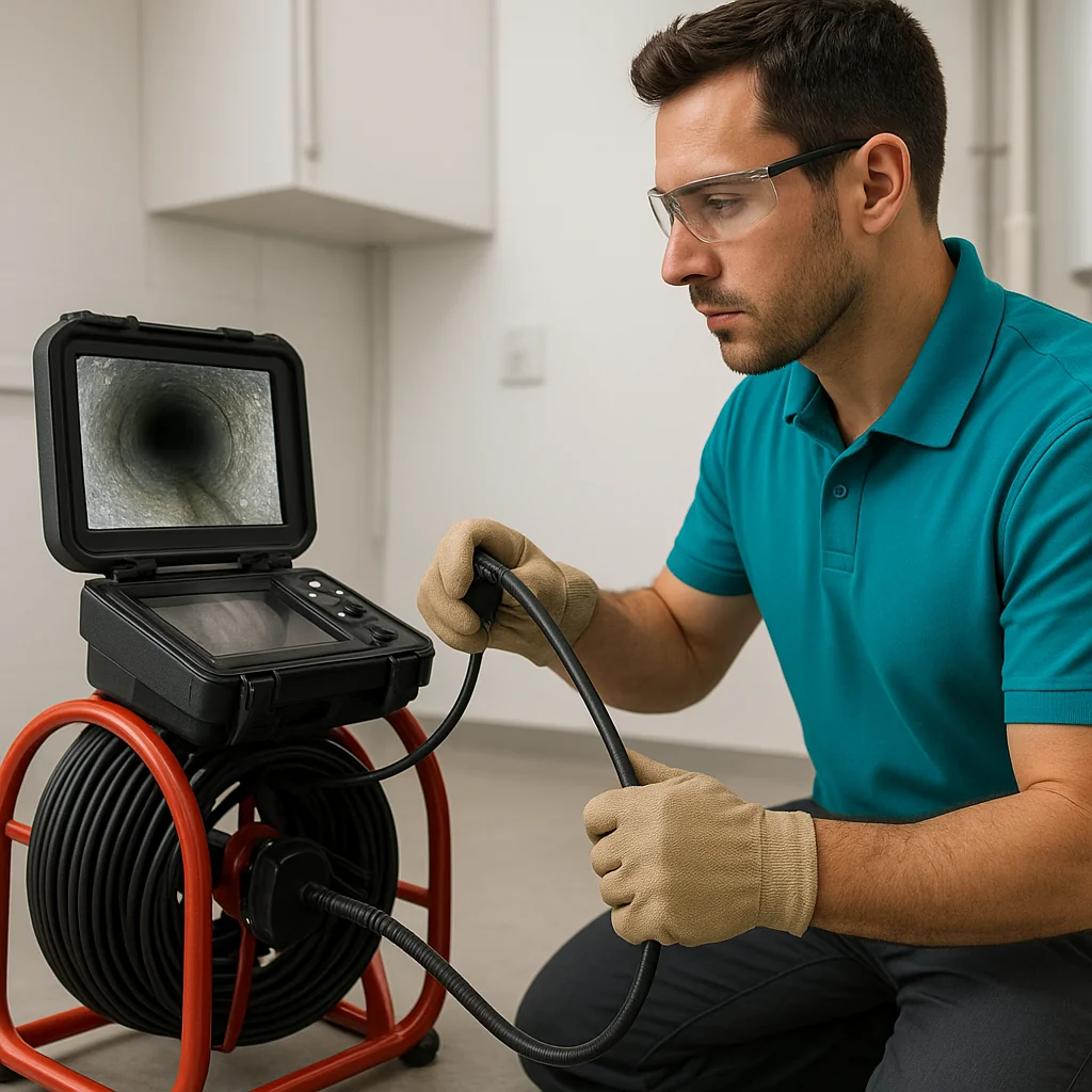 Sewer camera inspection